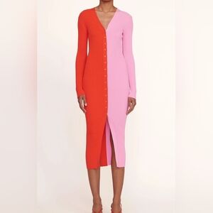 NWOT STAUD SHOKO SWEATER POPPY ROSEBUDSize medium